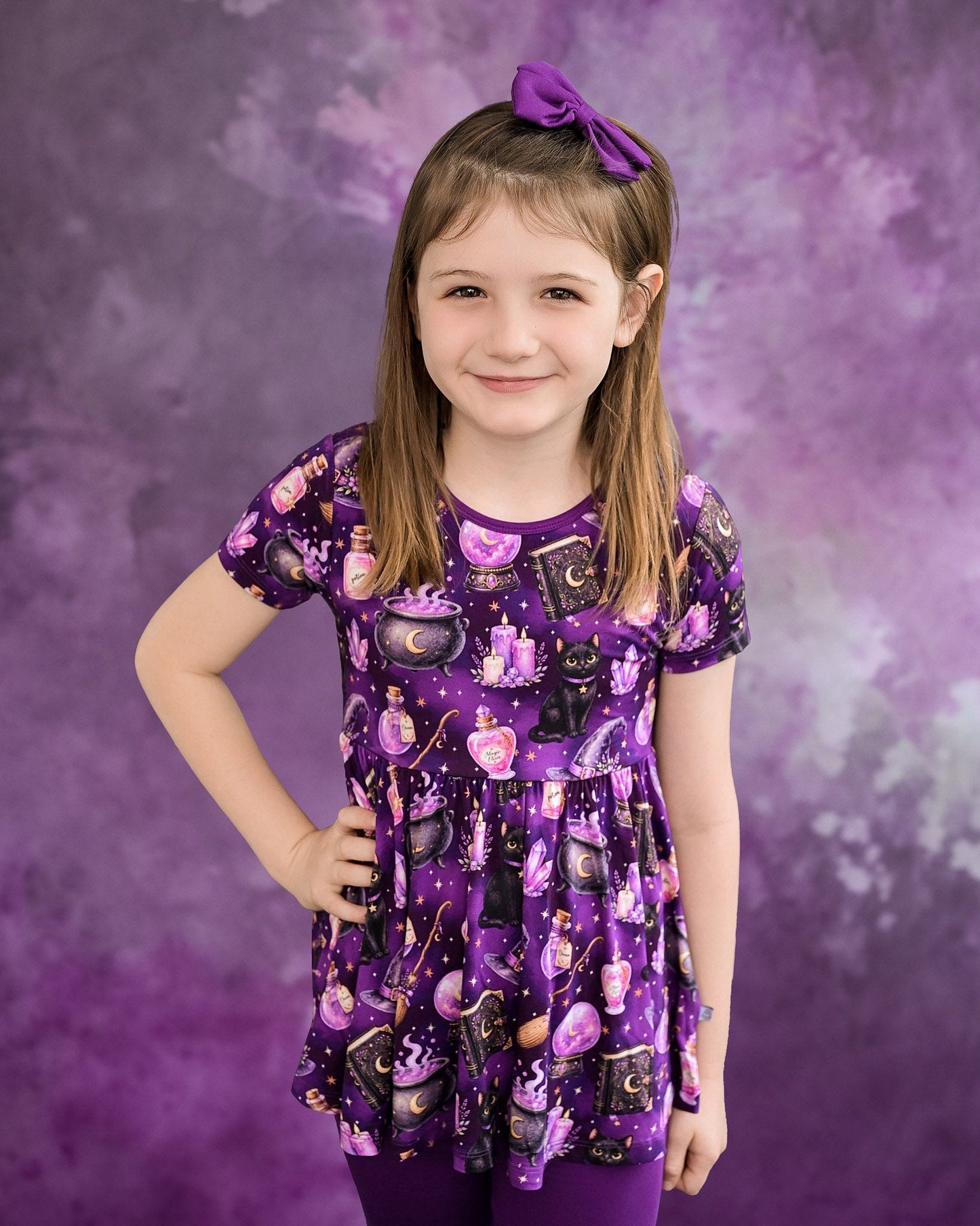 Halloween | Witches’ Brew | Bamboo Peplum & Leggings Set