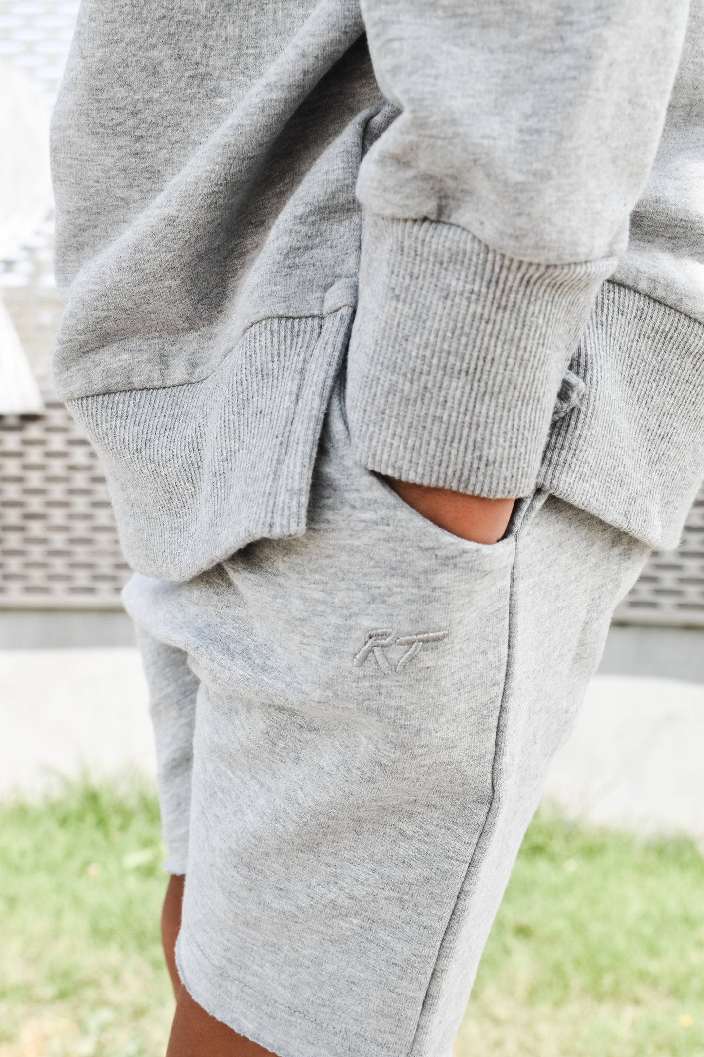 ORGANIC COTTON SHORTIES - GRAY