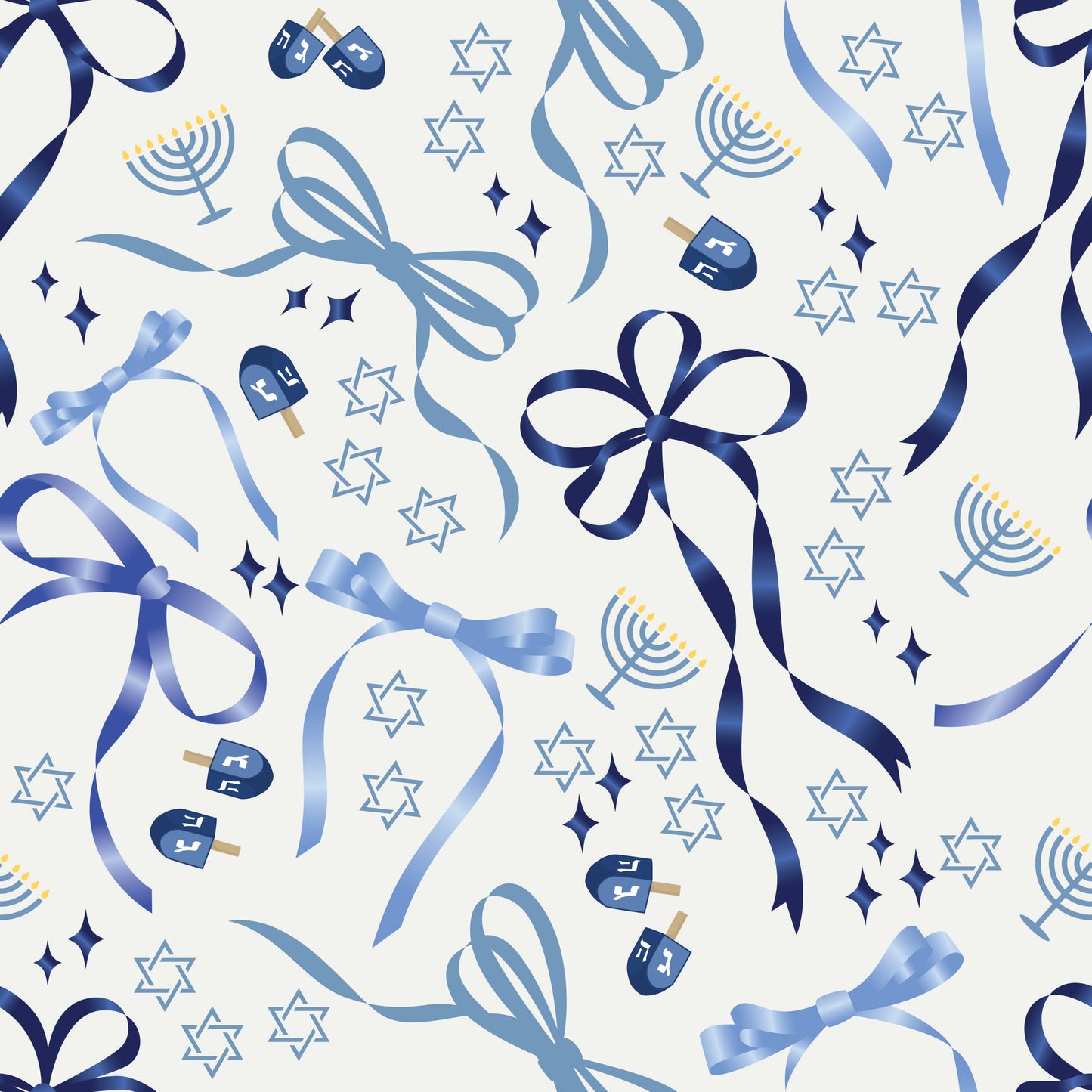 Dreidel Bows Footie