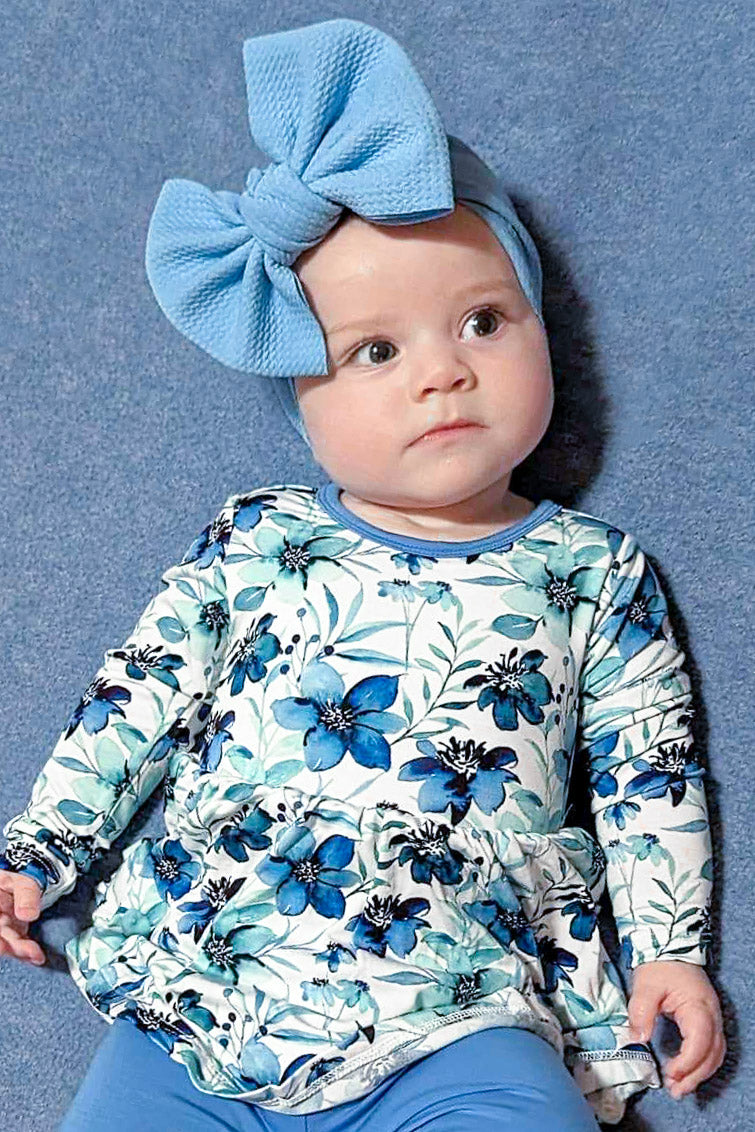 Steel Blue | Headwrap Bow