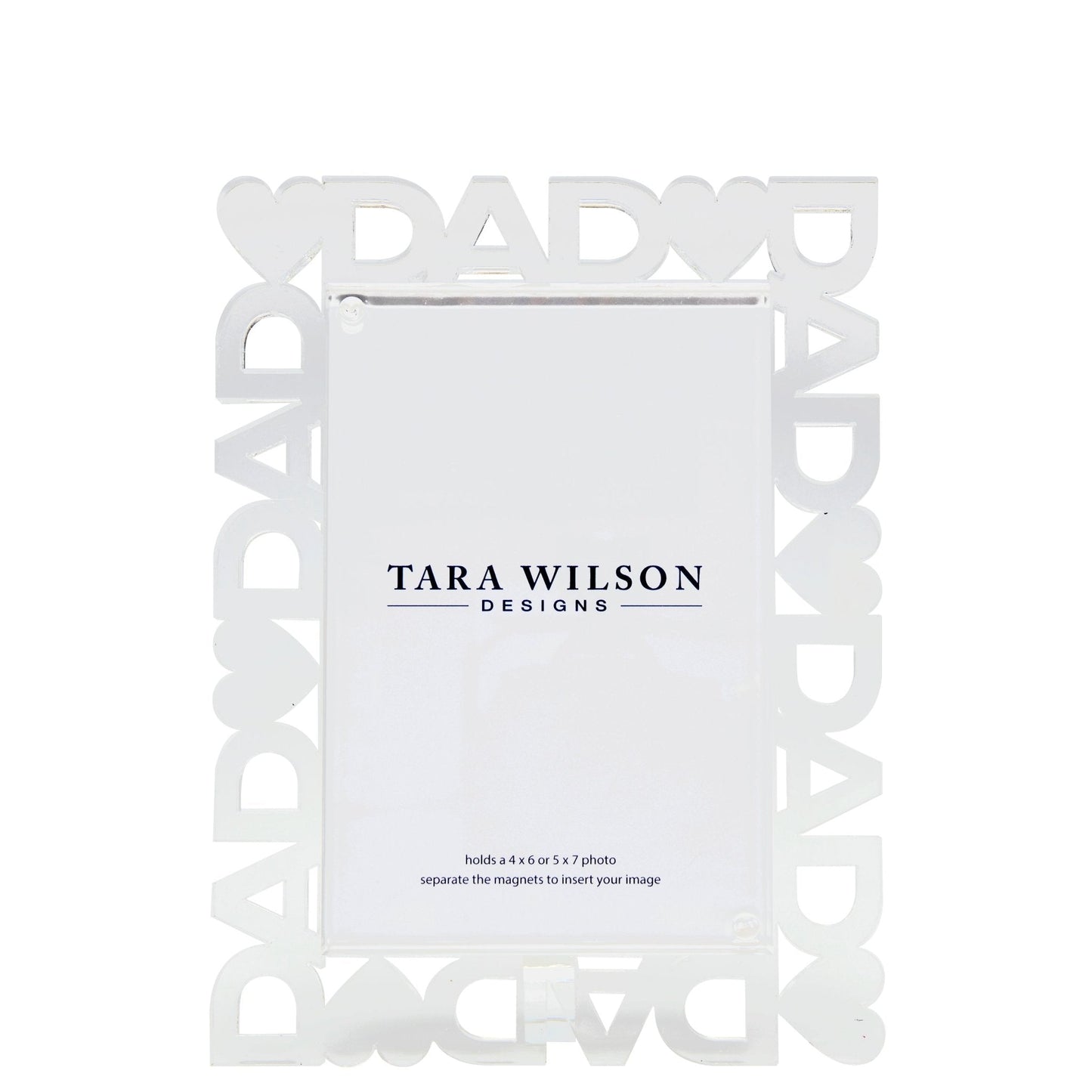 Heart Dad Acrylic Word Frame