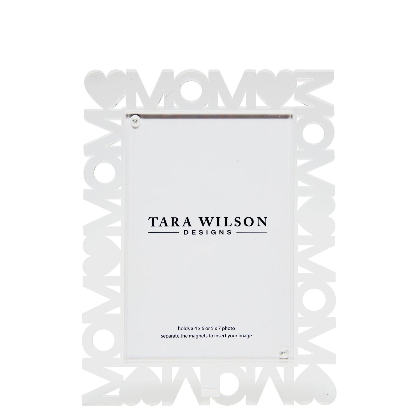 Heart Mom Acrylic Word Frame