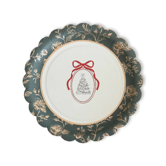 Hearth & Holly Vintage Floral Dessert Plates (12pcs)