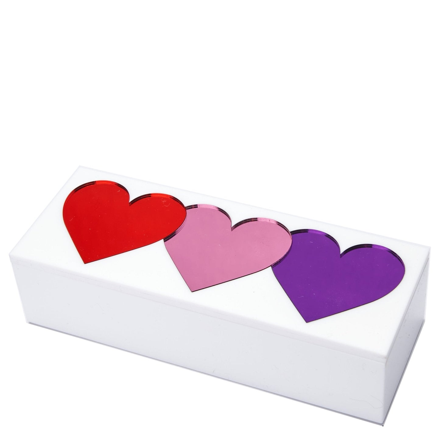 Hearts Acrylic Trinket Box