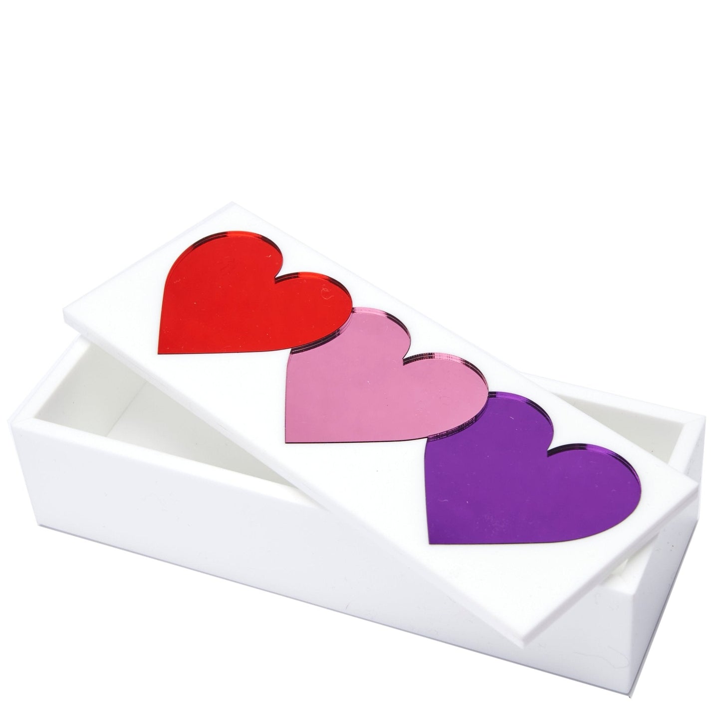 Hearts Acrylic Trinket Box