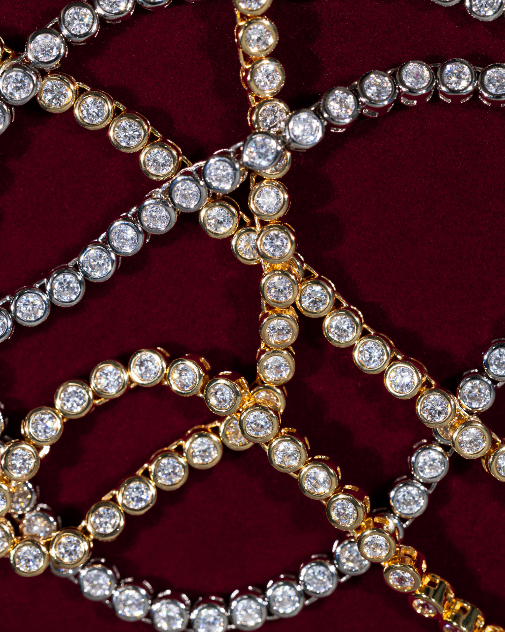 Helene Bezel CZ Tennis Necklace