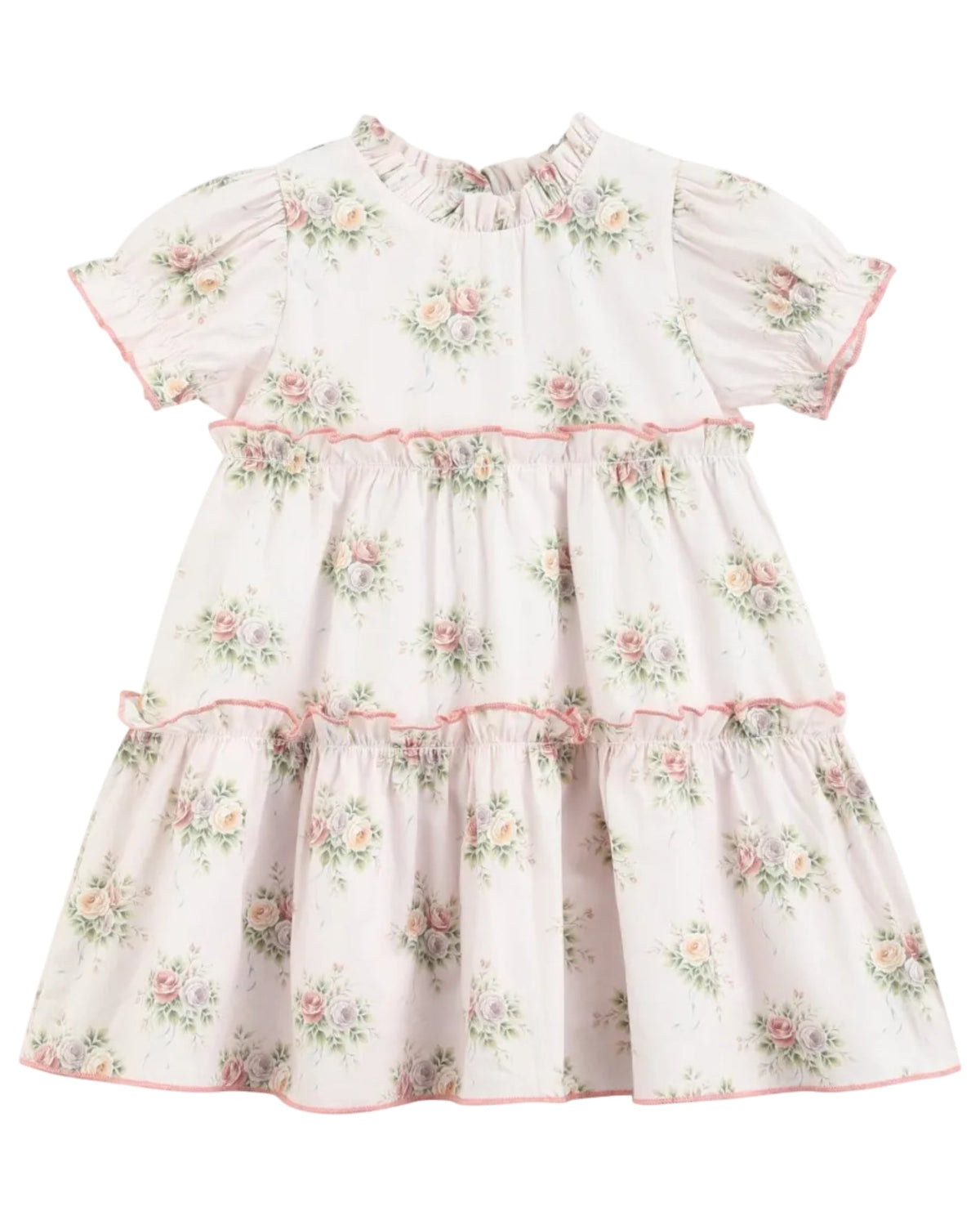 Heirloom Custom Rose Layered Ruffle Dress