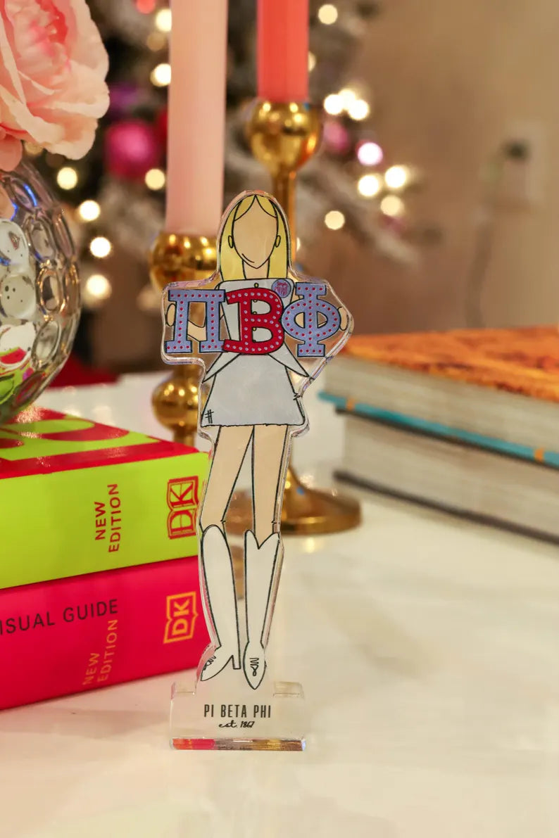 Pi Beta Phi Acrylic Block Shelfie
