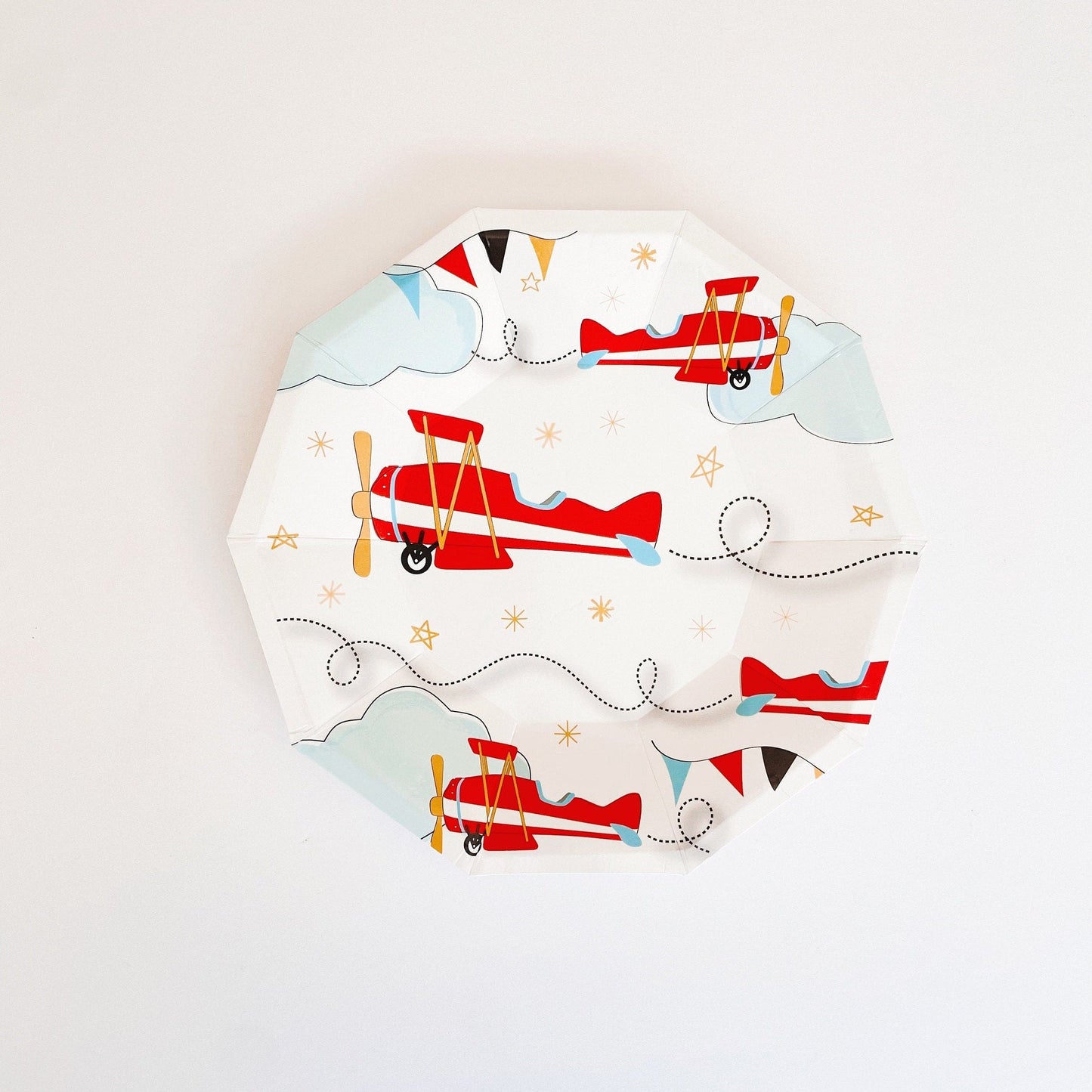 Airplane Birthday Party Supplies Kit – Boys Aviation Party | Plates, Cups, Napkins | Party in a Box