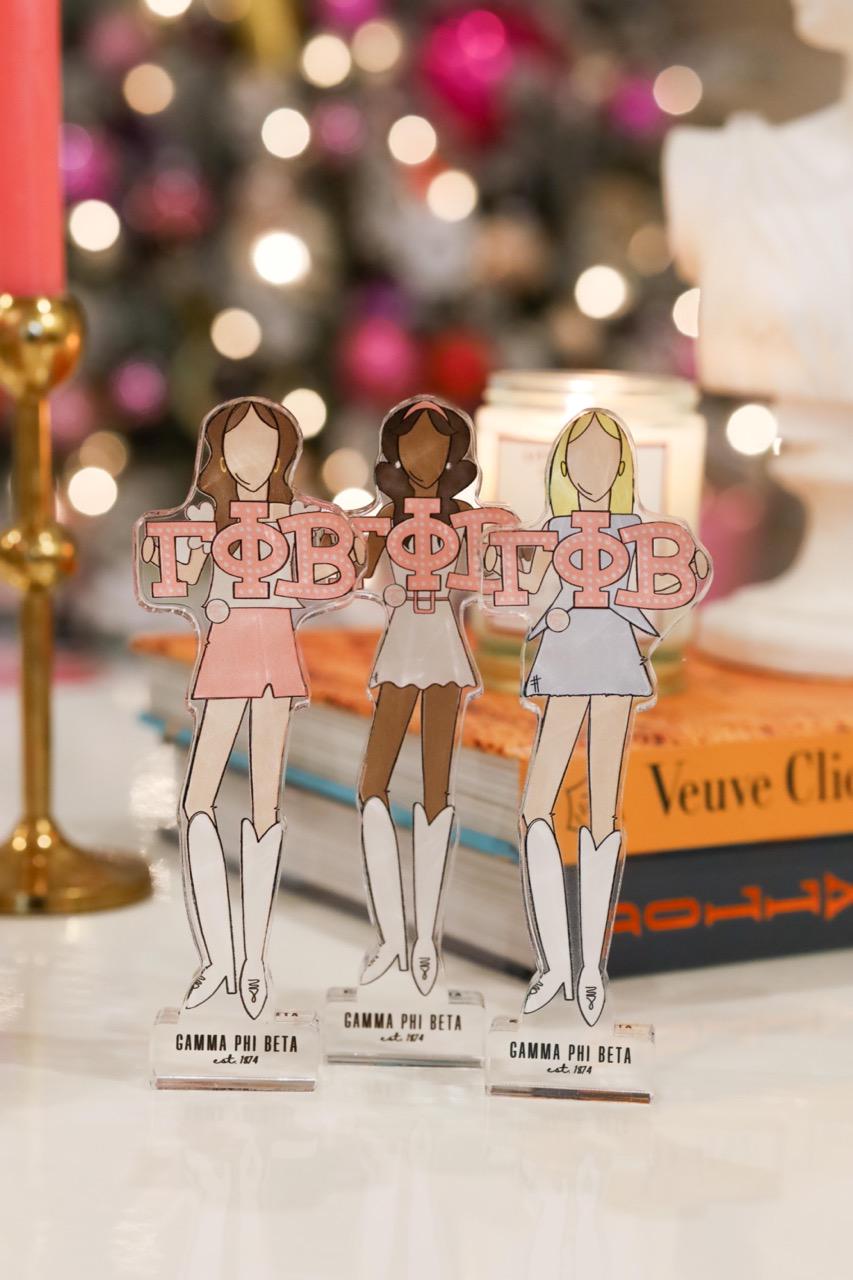 Gamma Phi Beta Acrylic Block Shelfie