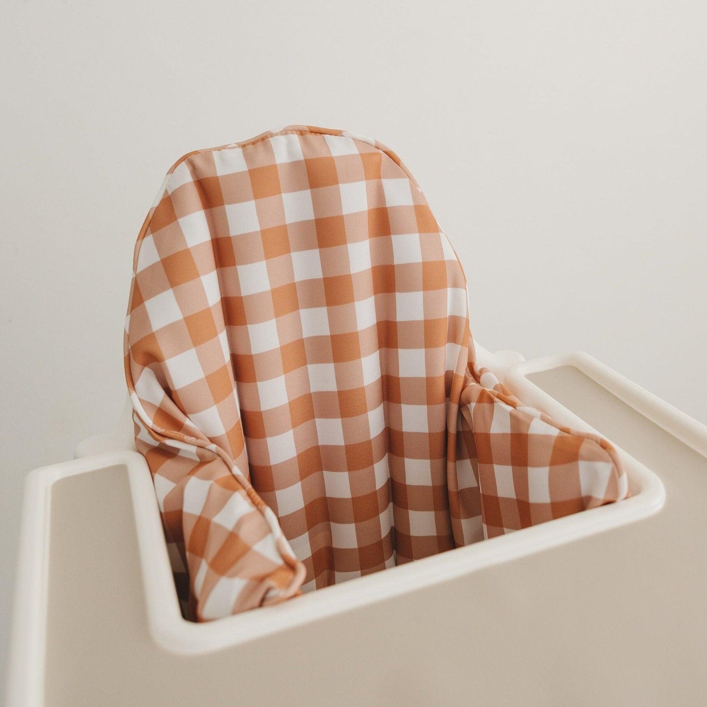 Pumpkin Gingham IKEA Antilop Highchair Cushion Cover – Wipeable