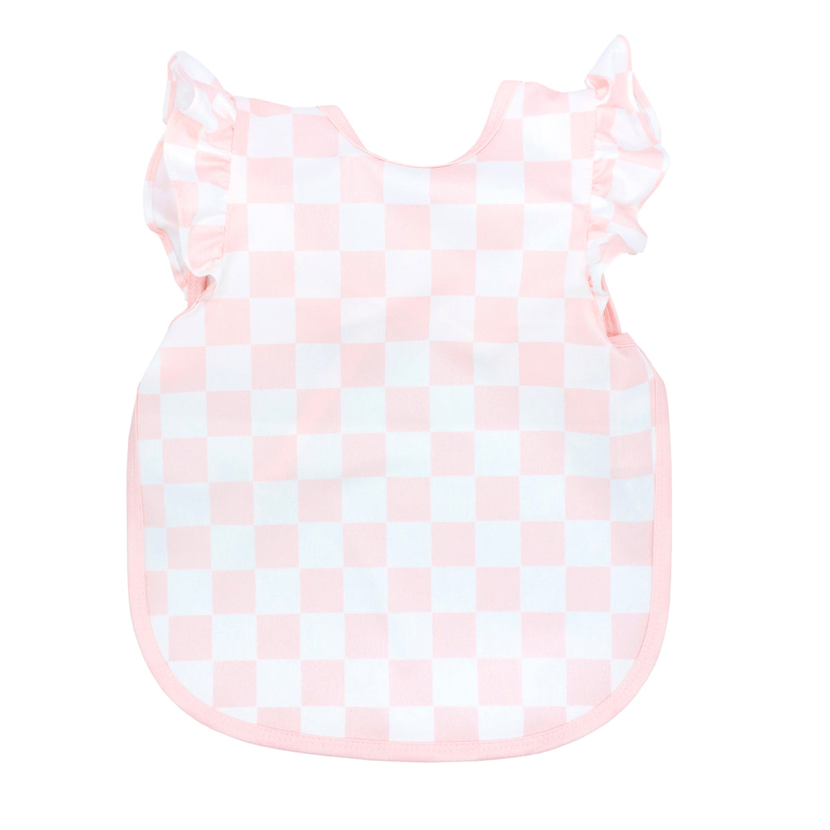 Pretty Pink Checkerboard Flutter Bapron