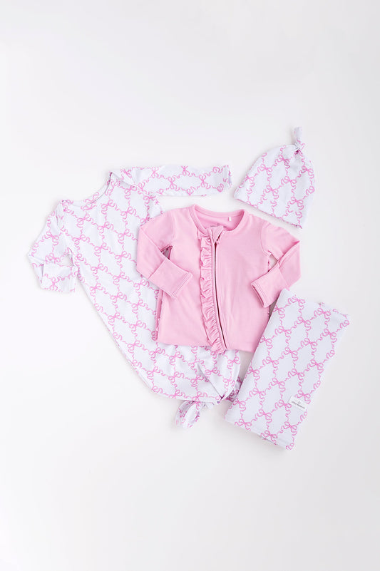 Pink Bow Baby Bundle Box