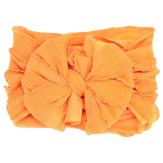 Ruffled Headband- Dreamsicle