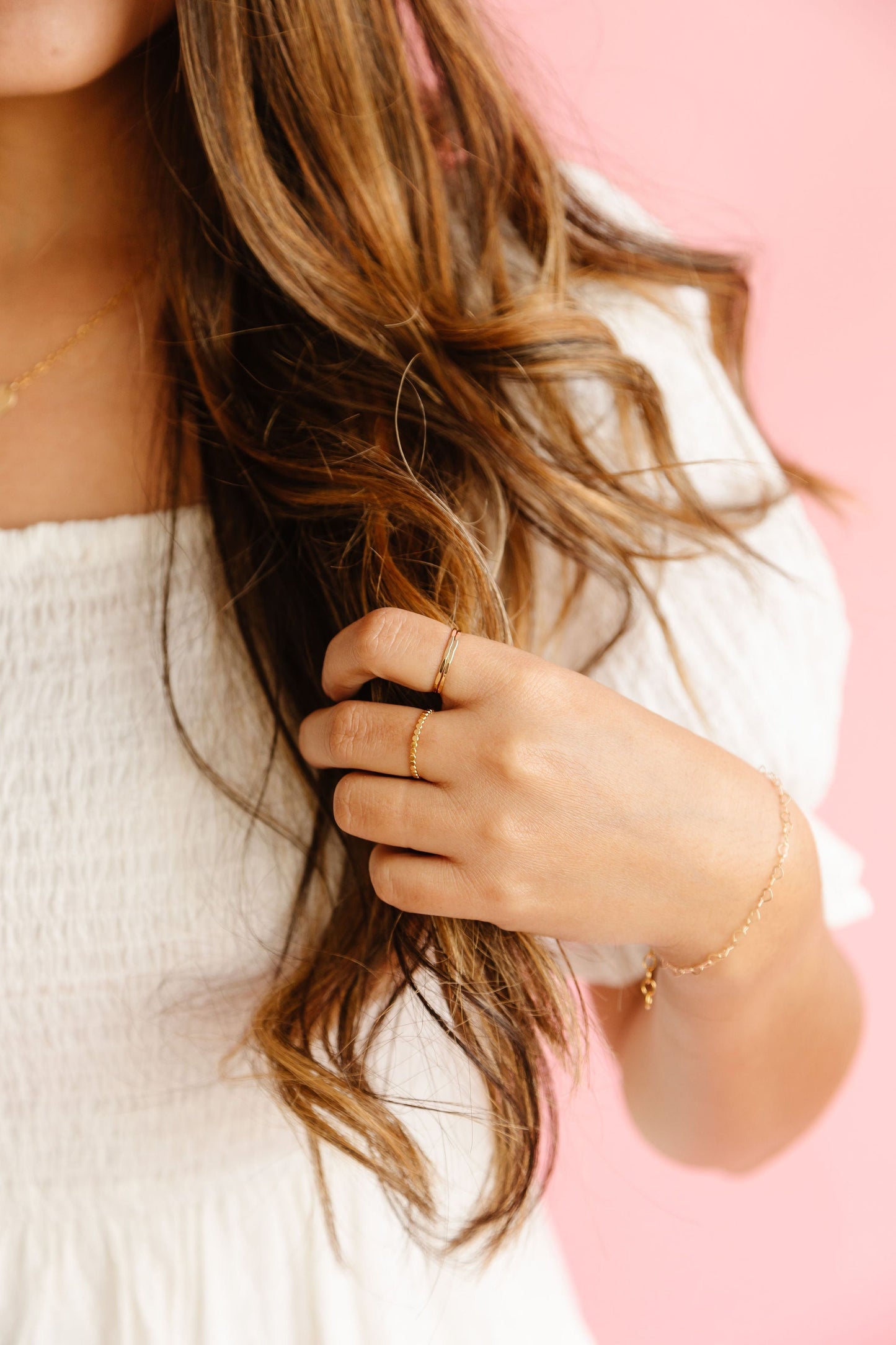 Hammered Stacking Ring