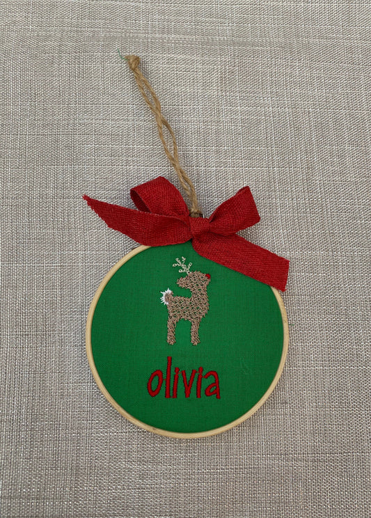 Reindeer Personalized ornament