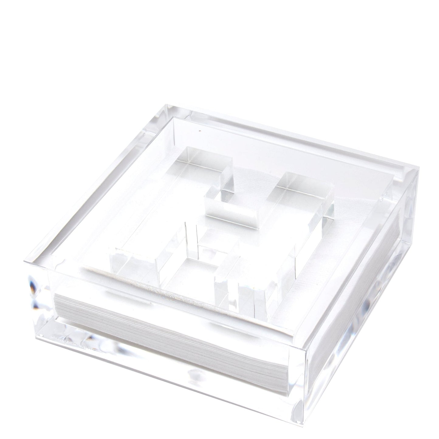 Initial Acrylic Cocktail Napkin Holder