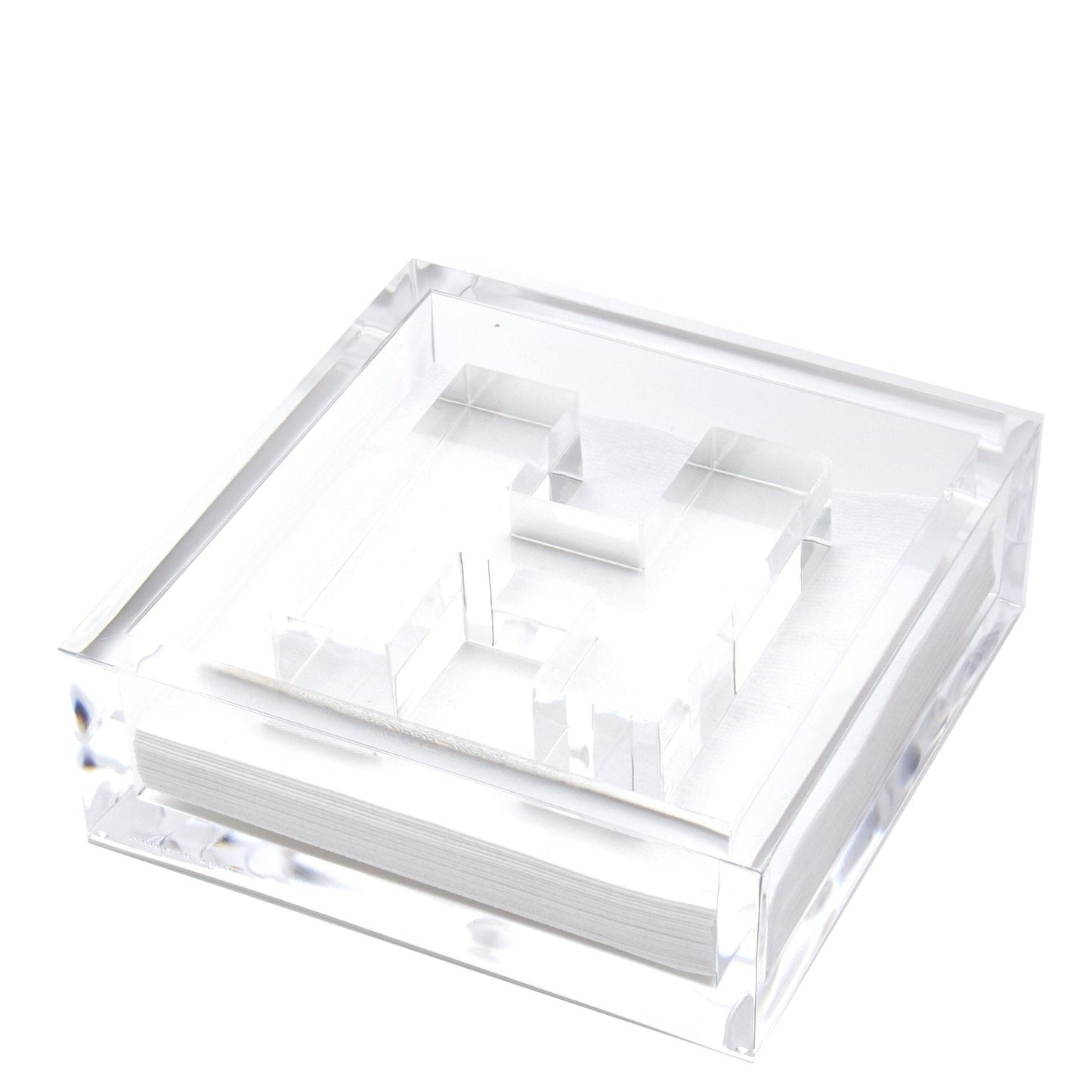 Initial Acrylic Cocktail Napkin Holder