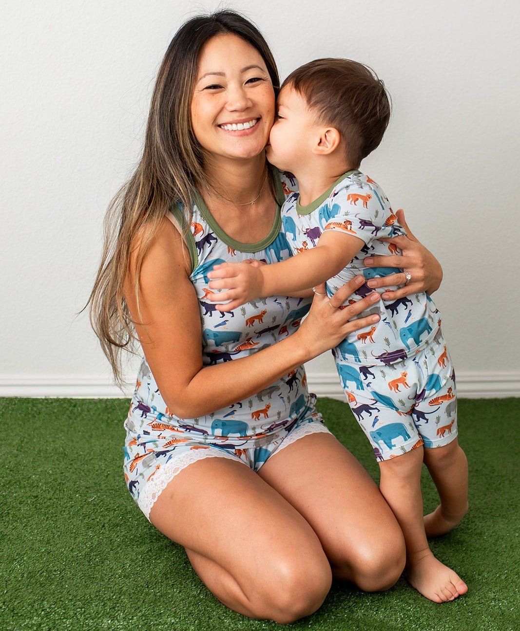 Jungle Jammies Mom Shorts set