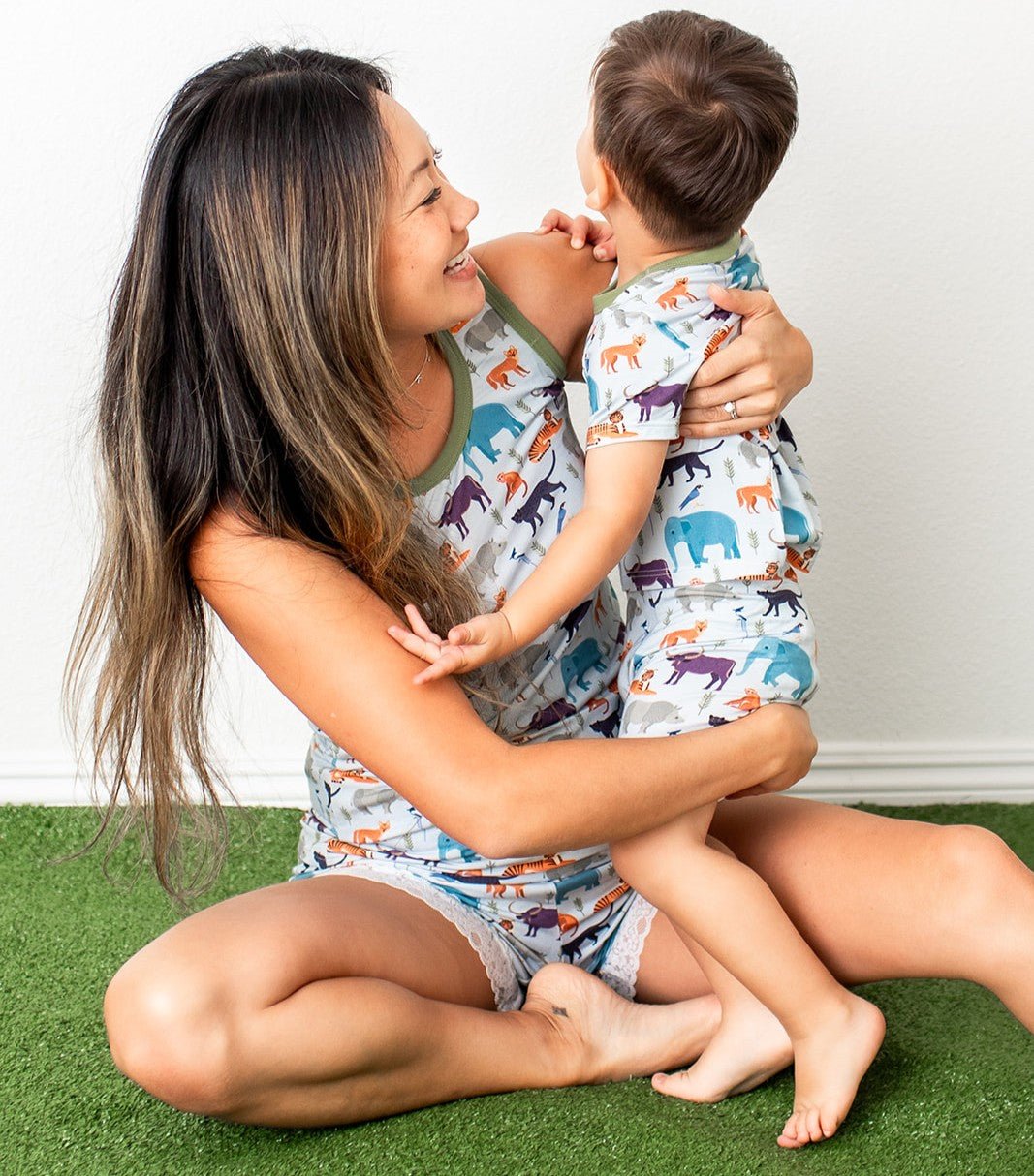 Jungle Jammies Mom Shorts set
