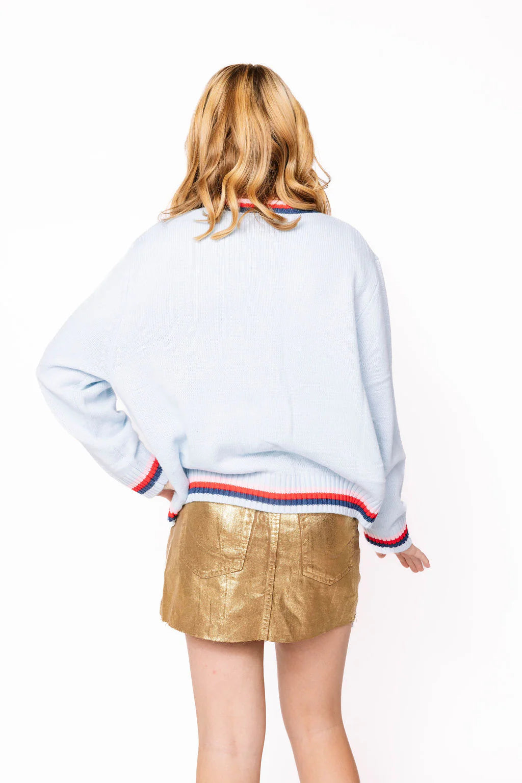 Queen of Sparkles Light Blue Sequin Nutcracker & Clara Cardigan – Kids