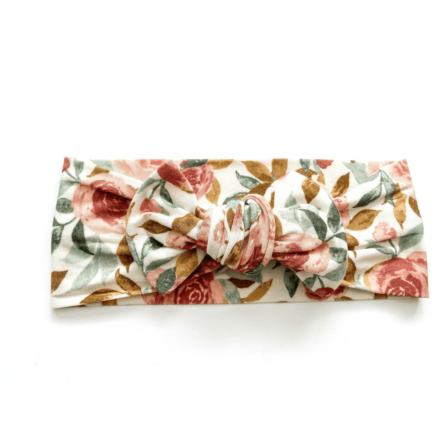 Knotted Headband - Dusty Pink Floral