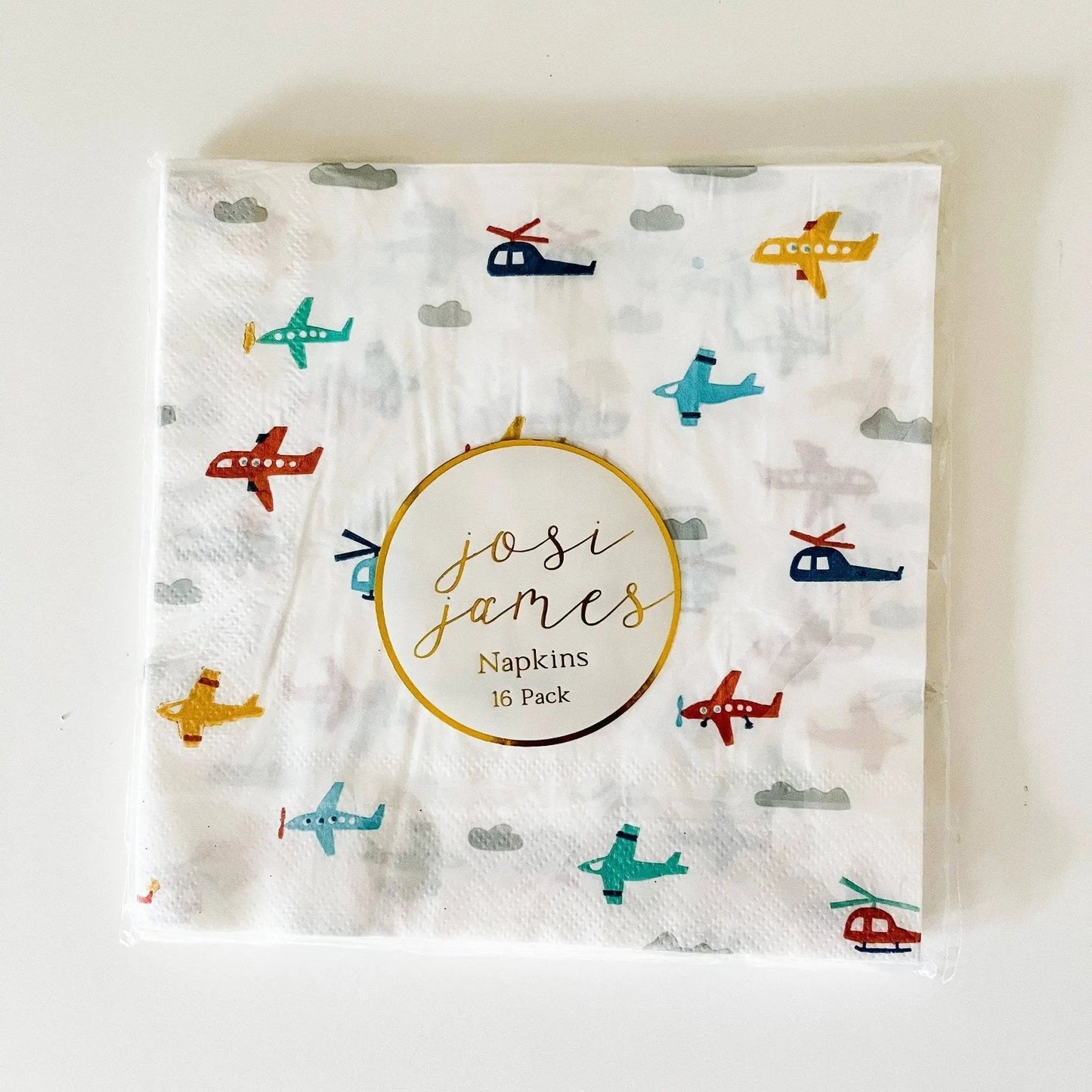 Airplane Birthday Disposable Paper Lunch Napkins (24pcs)