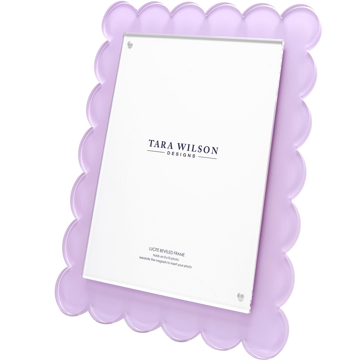 Lavender Acrylic 8" x 10" Scallop Frame