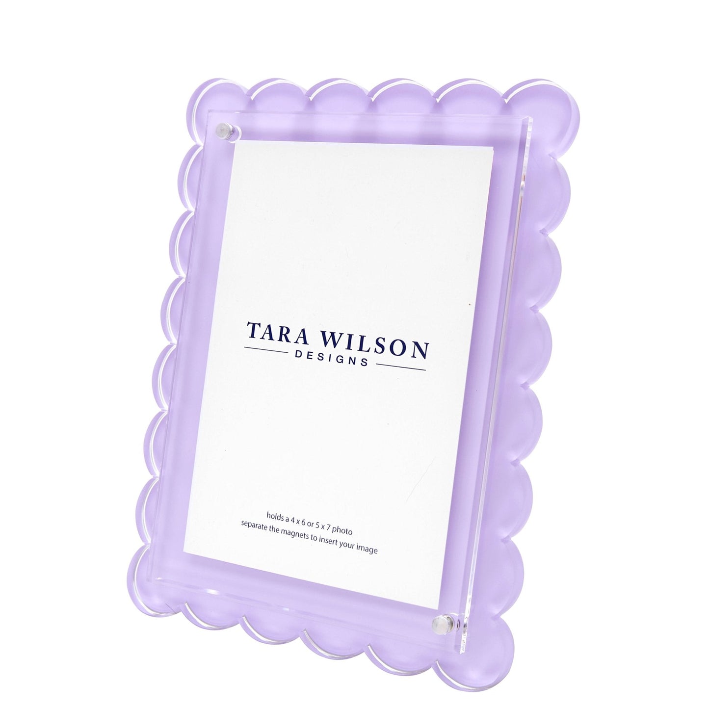 Lavender Acrylic Scallop Frame