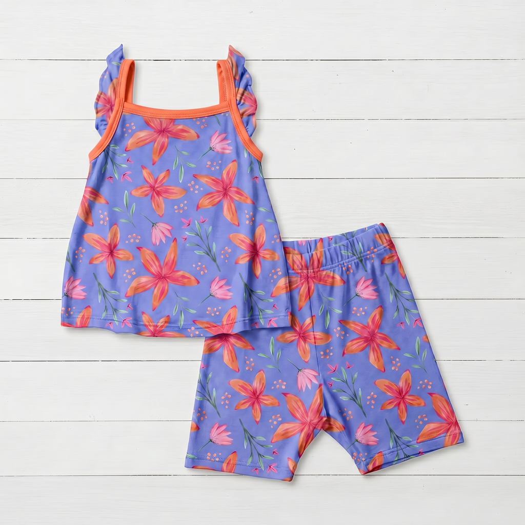 Lavender Leilani Flutter Tank & Shorts