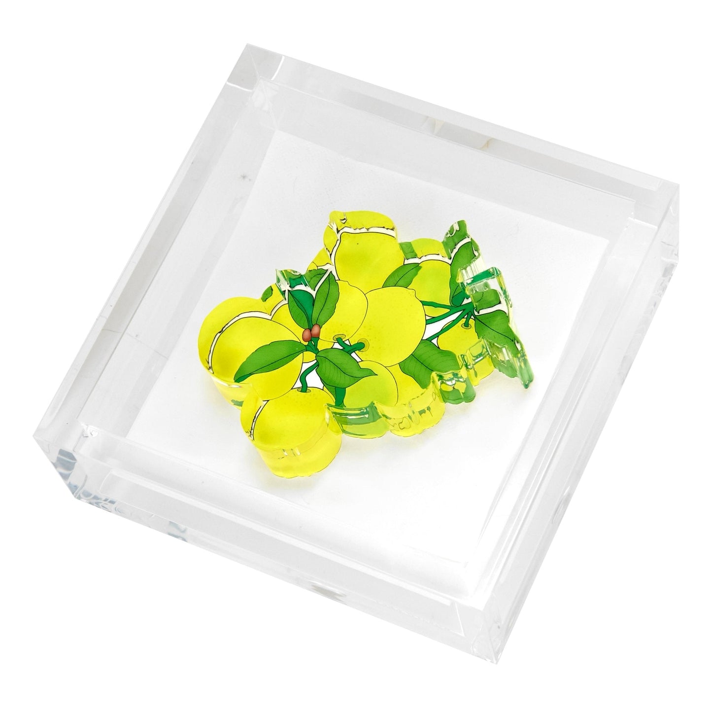 Lemons Acrylic Cocktail Napkin Holder