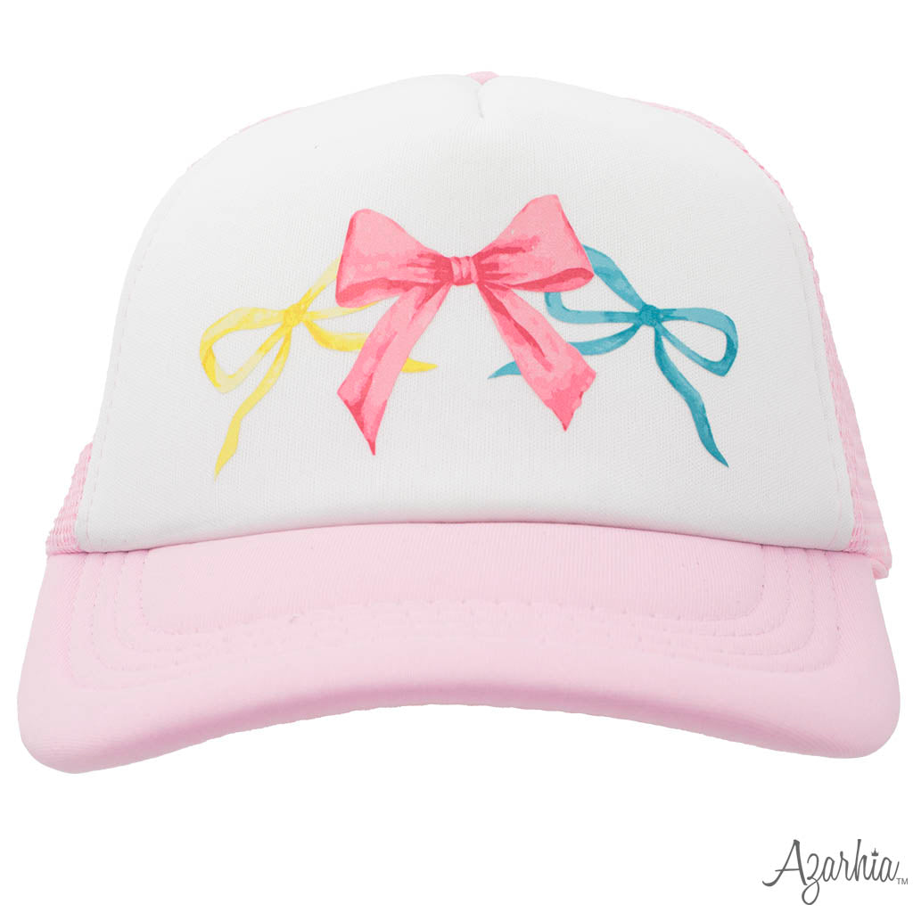 Bows Screen Print on White Boxy T