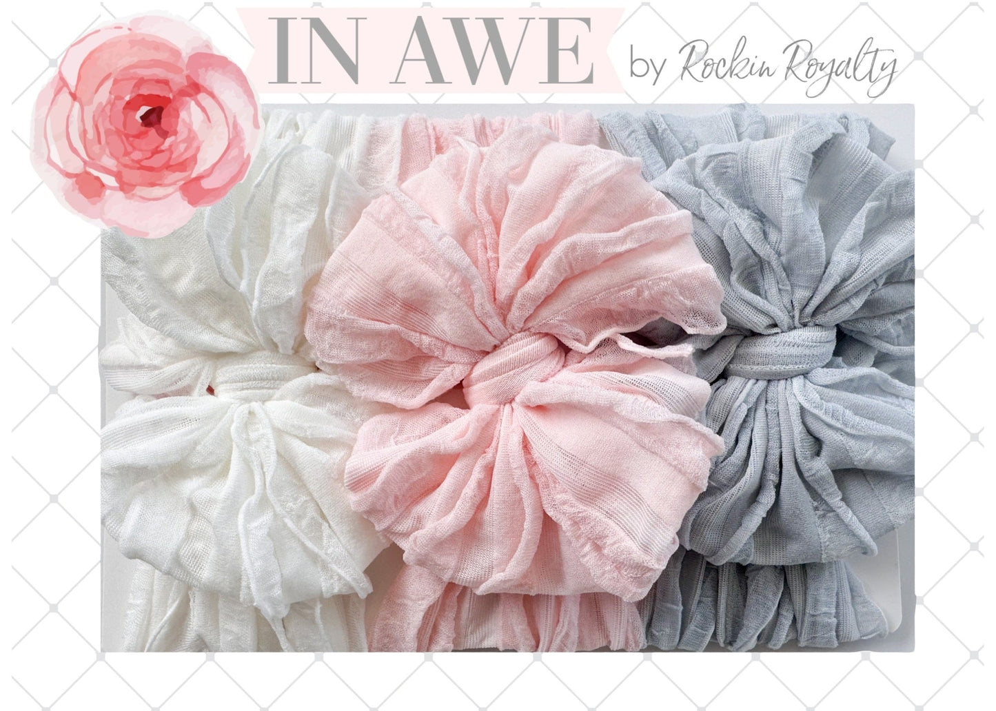 Little Ballerina | Signature Ruffled Baby Headband Set of 3