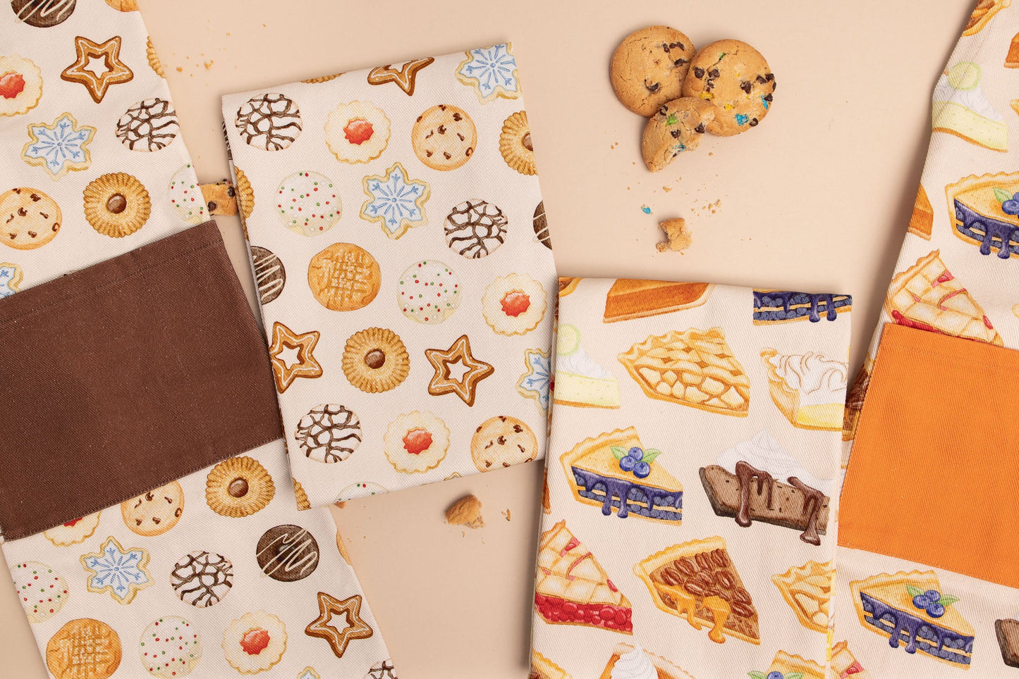 Christmas | Slice of Pie | Cotton Kitchen Towel (2 Pack)