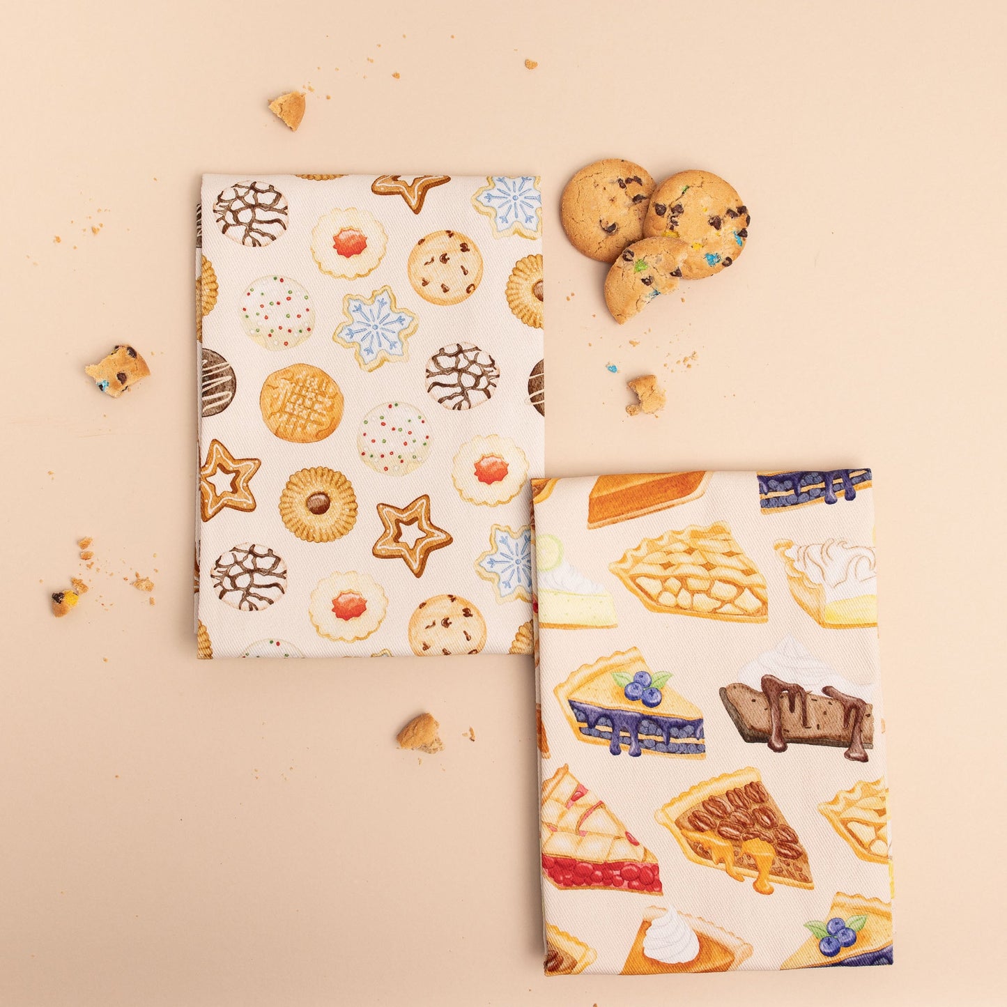 Christmas | Slice of Pie | Cotton Kitchen Towel (2 Pack)