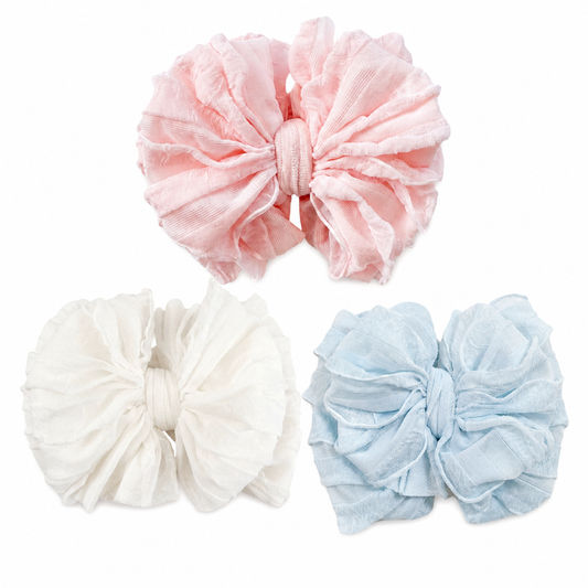Little Ballerina | Signature Ruffled Baby Headband Set of 3