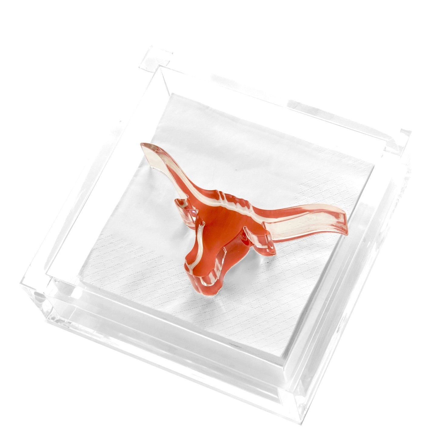 Longhorn Acrylic Cocktail Napkin Holder