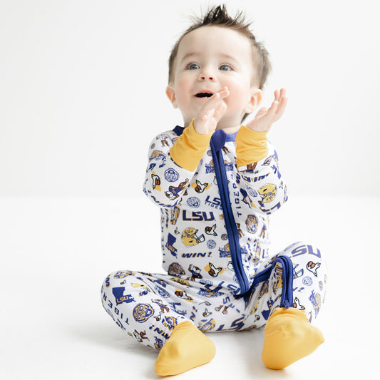 LSU Tigers Zippy One-Piece Sleeper