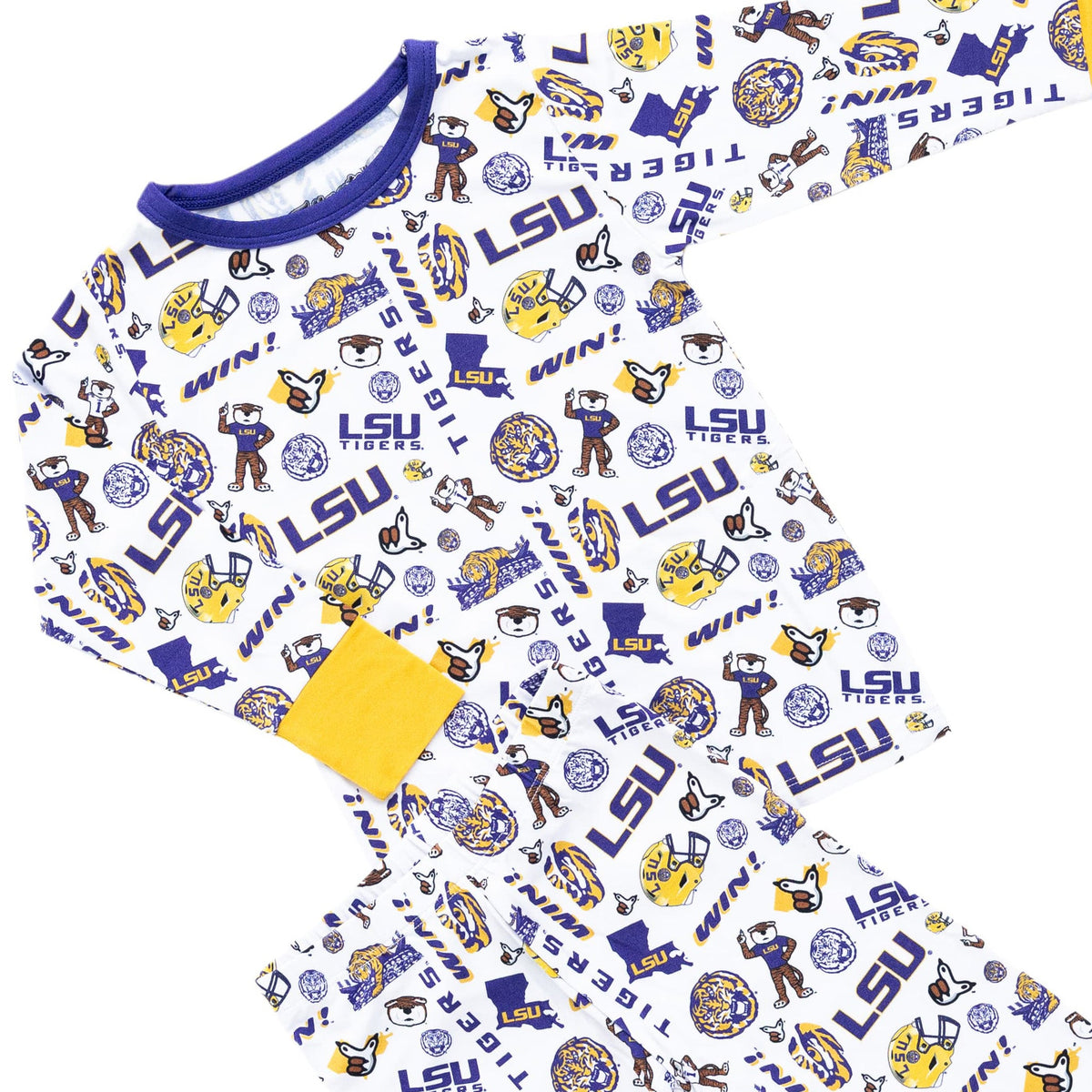 LSU Tigers Two-Piece Pajama Set