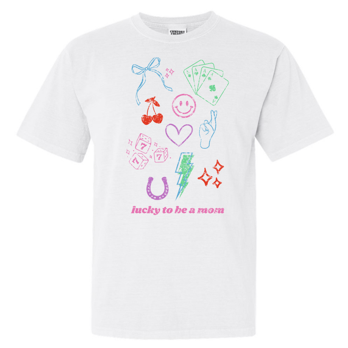'Lucky Mom Dopamine Doodles' T-Shirt