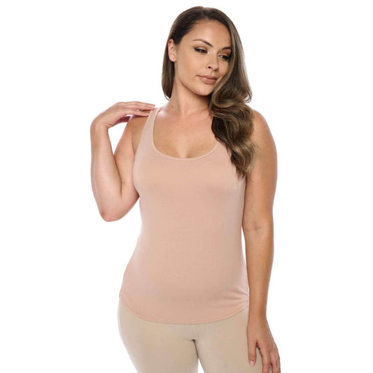 Lux Essential Tank Top | Beige