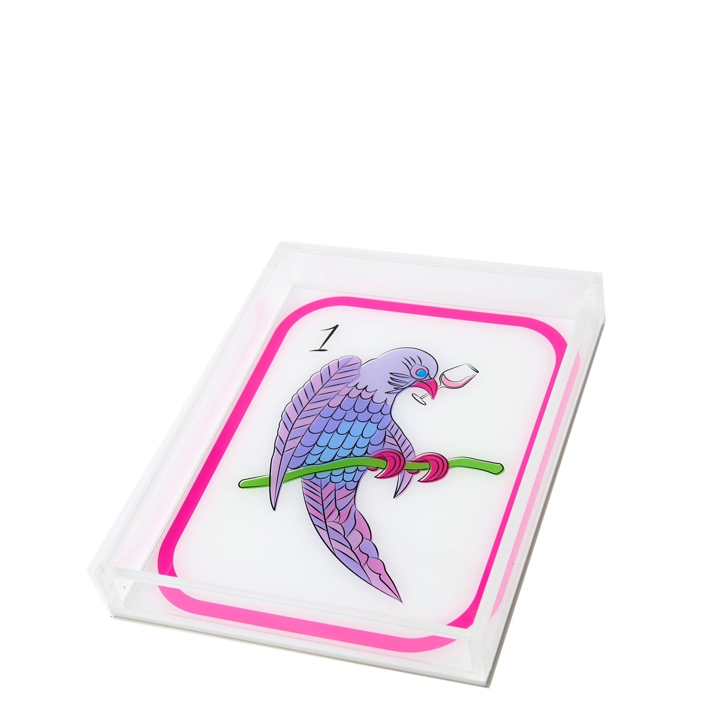 Mahjong Birdie Bam Acrylic Tray