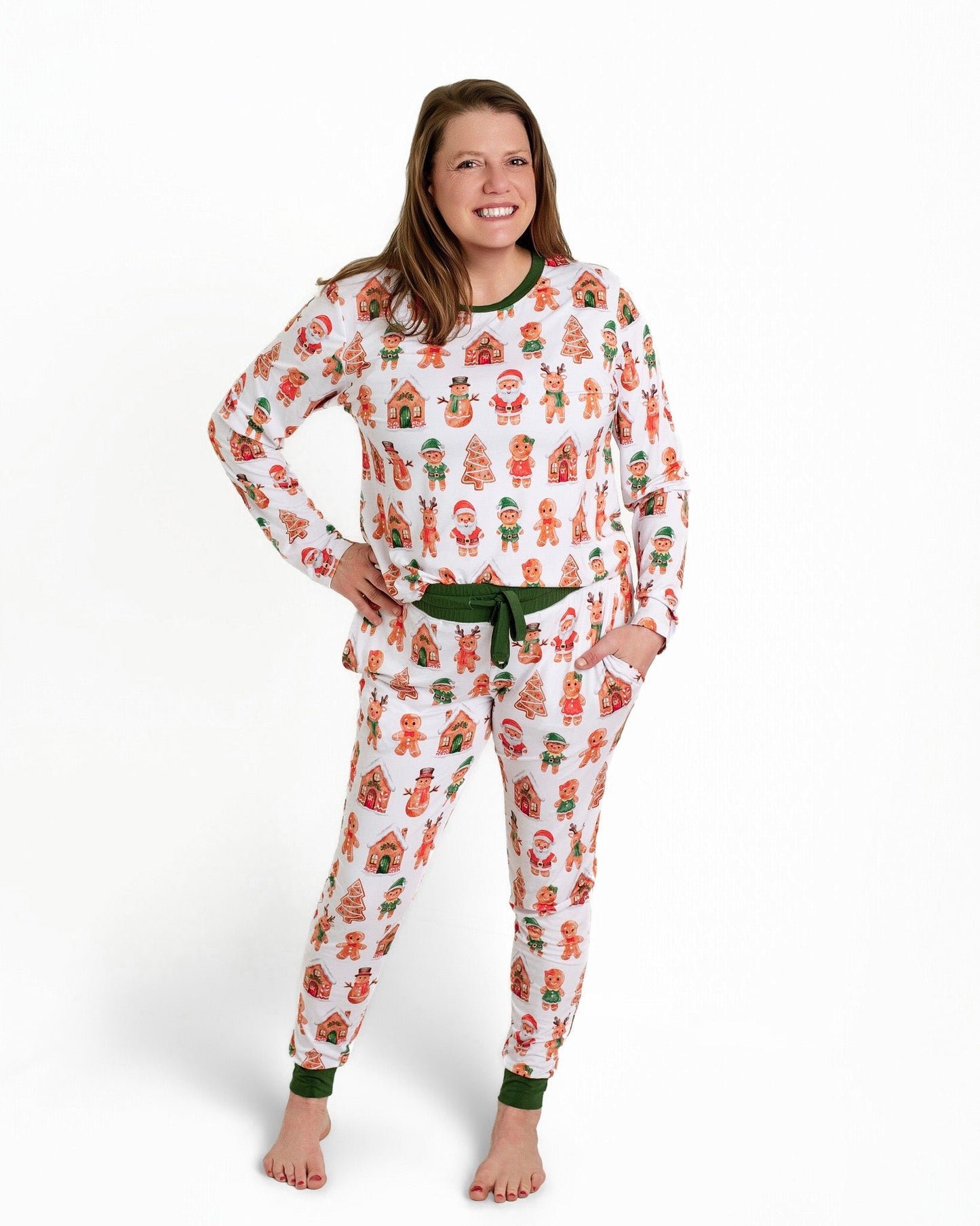 Christmas | Holiday Gingerbread | Adult Bamboo Top