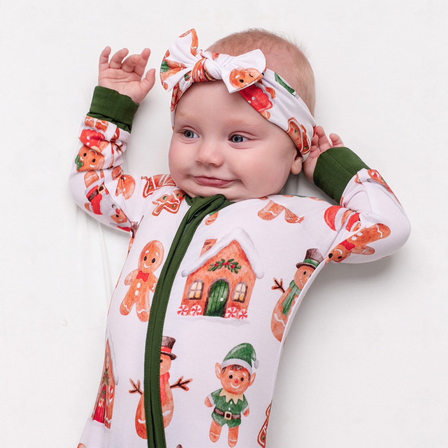 Christmas | Holiday Gingerbread | Bamboo Headband Bow