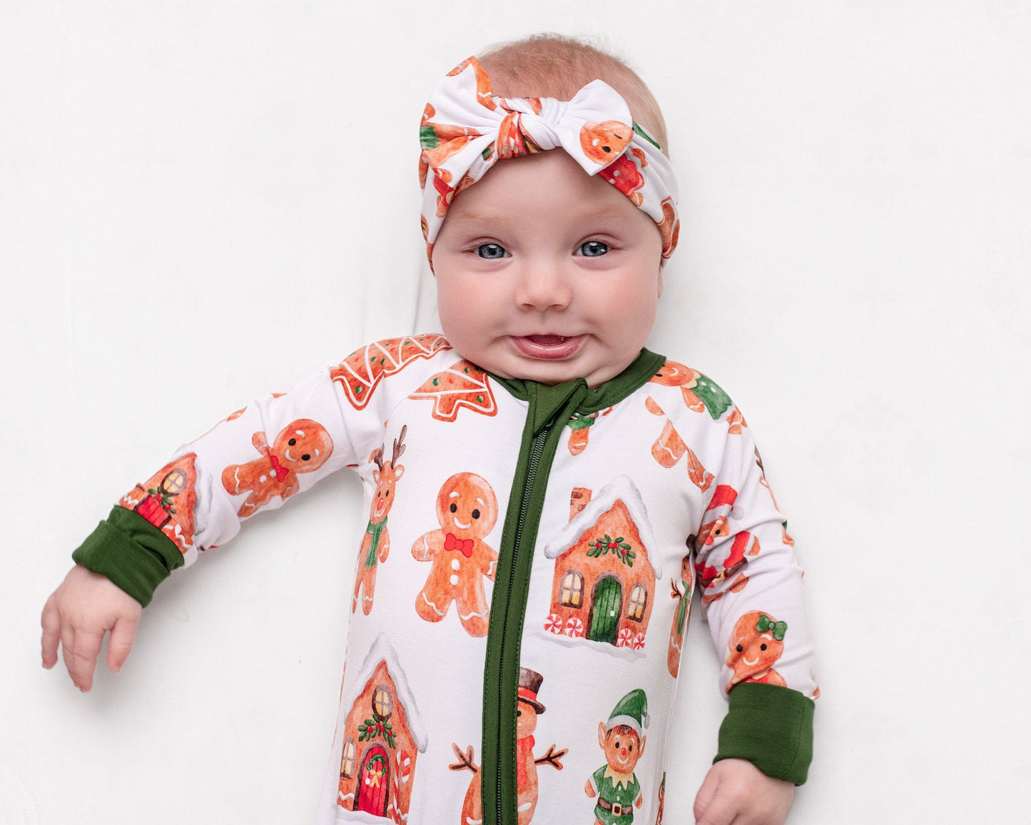 Christmas | Holiday Gingerbread | Bamboo Zipper Pajamas