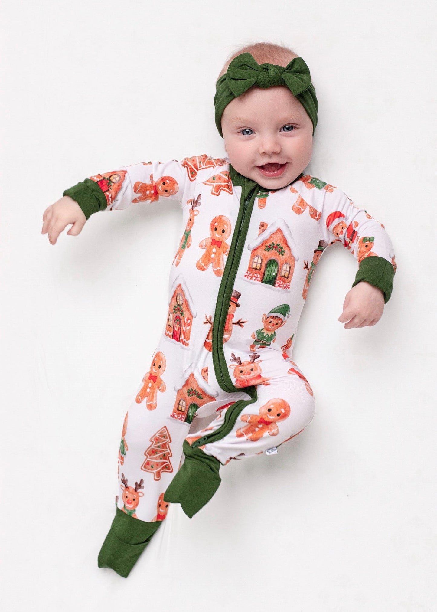 Christmas | Holiday Gingerbread | Bamboo Zipper Pajamas