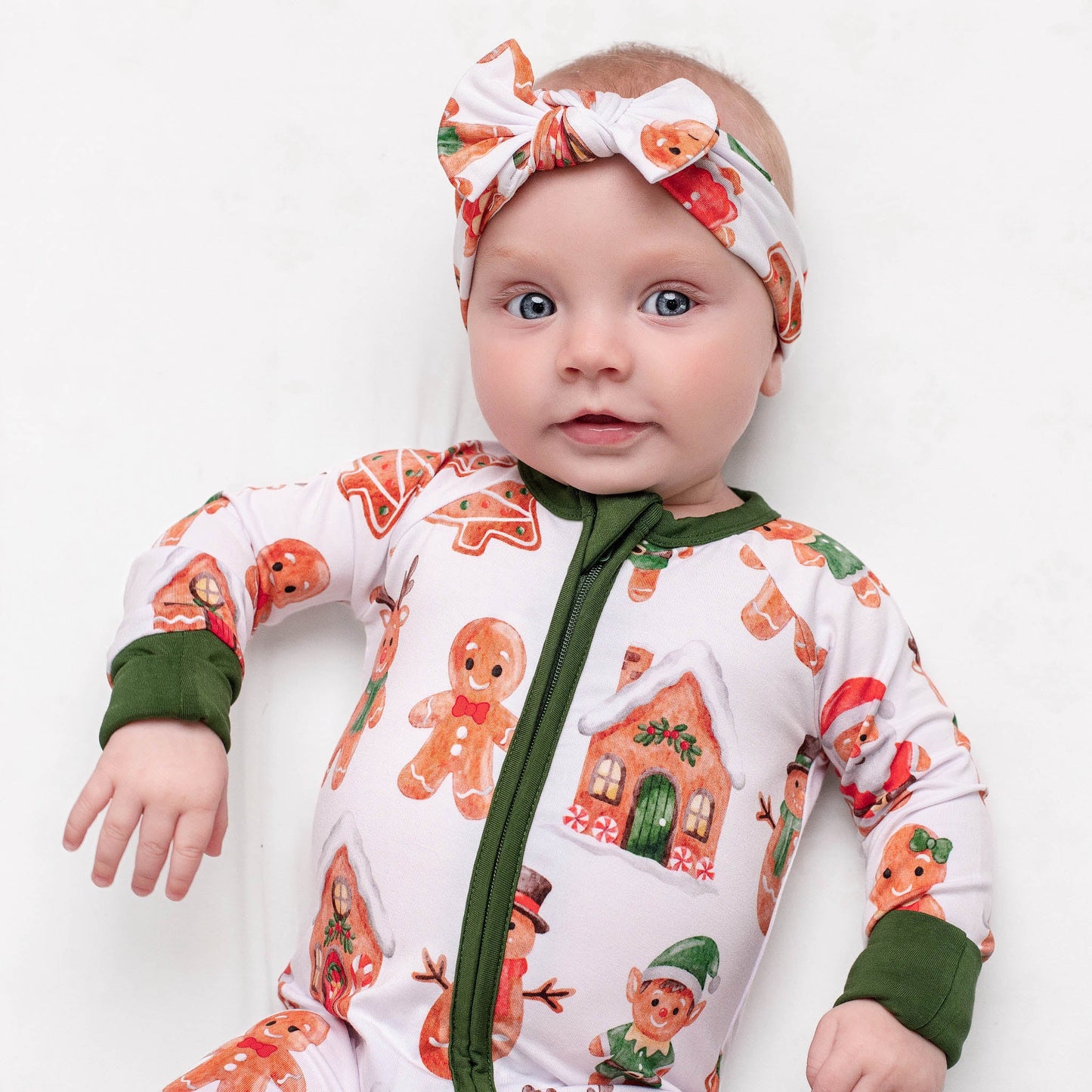 Christmas | Holiday Gingerbread | Bamboo Headband Bow