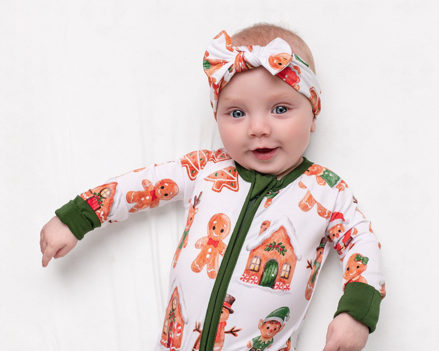 Christmas | Holiday Gingerbread | Bamboo Zipper Pajamas