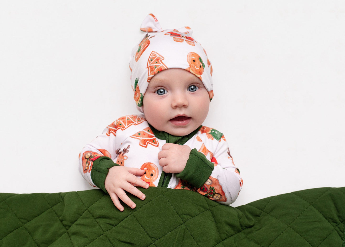 Christmas | Holiday Gingerbread | Bamboo Quilted Adult Blanket