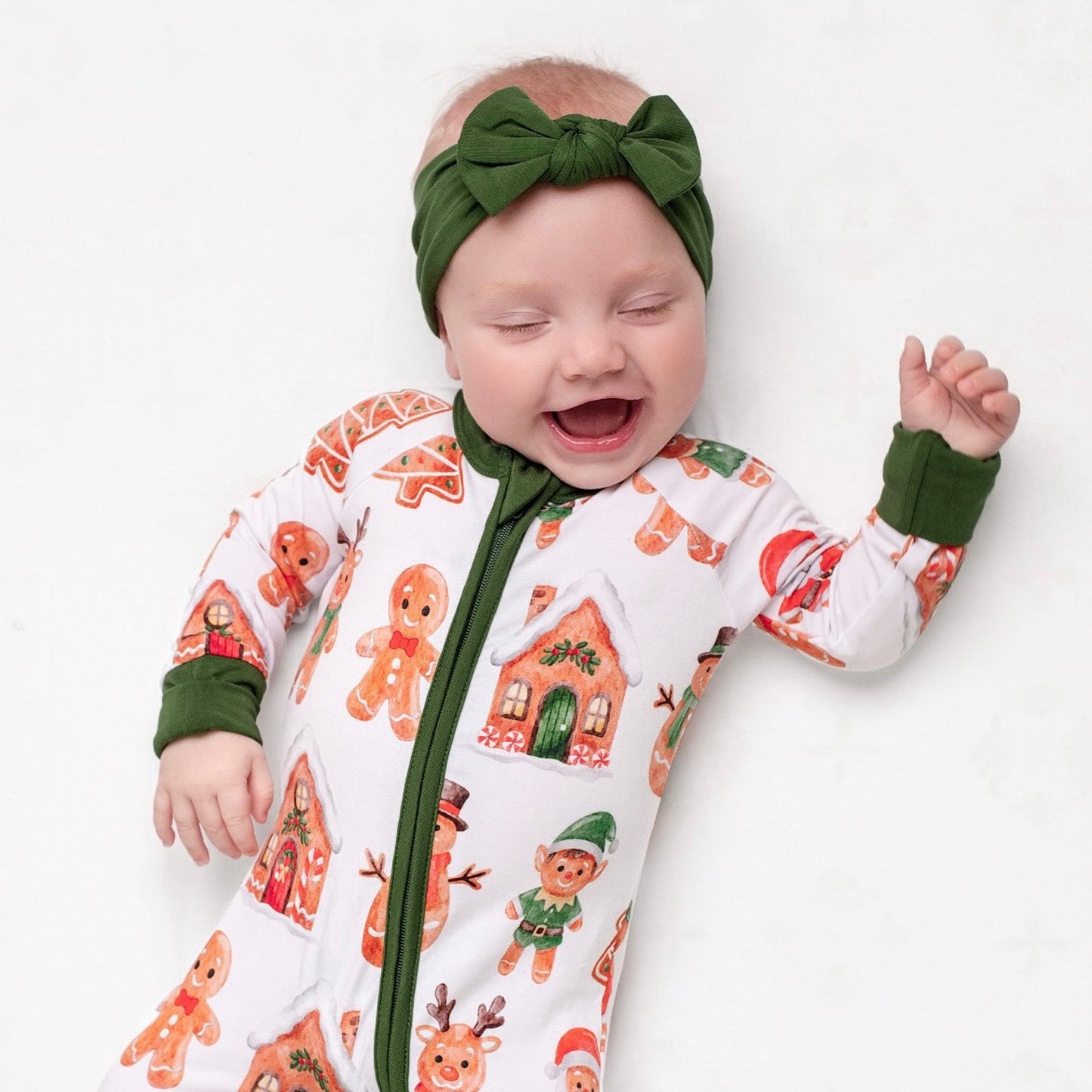 Christmas | Holiday Gingerbread | Bamboo Zipper Pajamas